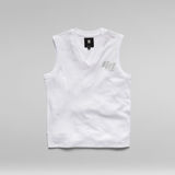 G-STAR Outlet Sports Graphic Mesh Tank Top White
