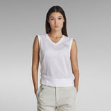 G-STAR Outlet Sports Graphic Mesh Tank Top White