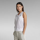 G-STAR Outlet Sports Graphic Mesh Tank Top White