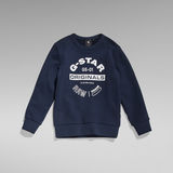 G-STAR Outlet Boys Print Sweater Dark blue