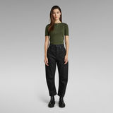 G-STAR Outlet Granddad Short Sleeve T-Shirt Green