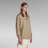 G-STAR Outlet RAW Back Graphic Boxy T-Shirt Beige
