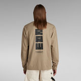 G-STAR Outlet RAW Back Graphic Boxy T-Shirt Beige