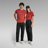 G-STAR Outlet Unisex Badge Logo + T-Shirt Red
