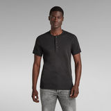 G-STAR Outlet Granddad Slim T-Shirt Black