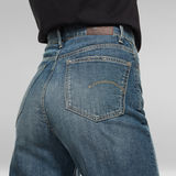 G-STAR Outlet Tedie Ultra High Straight Ripped Edge Ankle C Jeans Medium blue
