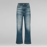 G-STAR Outlet Tedie Ultra High Straight Ripped Edge Ankle C Jeans Medium blue
