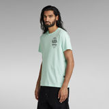 G-STAR Outlet Wavy Chest Logo T-Shirt Green
