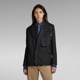 G-STAR Outlet E Boyfriend Boxy Blazer Black