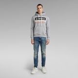 G-STAR Outlet Color Block Originals Hoodie Grey