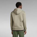 G-STAR Outlet Retro Shadow Graphic Hooded Sweater Green