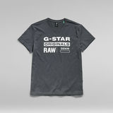 G-STAR Outlet Originals Label T-Shirt Grey