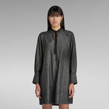 G-STAR Outlet V-Neck Tunic Dress Black