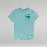 G-STAR Outlet G RAW Typography T-Shirt Light blue