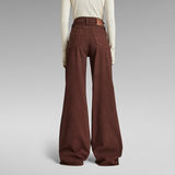 G-STAR Outlet Deck Ultra High Wide Leg Jeans Brown