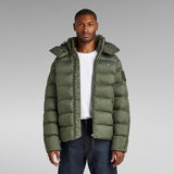 G-STAR Outlet G-Whistler Padded Hooded Jacket Green