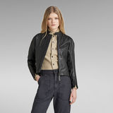 G-STAR Outlet Chaqueta Moto Leather Mix Negro