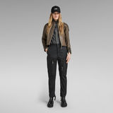 G-STAR Outlet Moto Leather Jacket Brown