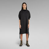 G-STAR Outlet Hooded Long Sweat Dress Black