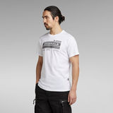 G-STAR Outlet Originals Graphic T-Shirt White