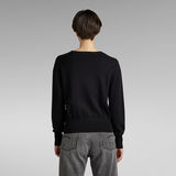 G-STAR Outlet Core Round Neck Knitted Sweater Black