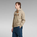 G-STAR Outlet RAW. 7411 Loose Hooded Sweater Beige