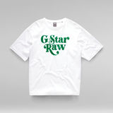 G-STAR Outlet Unisex Foxy Boxy T-Shirt White