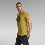 G-STAR Outlet Circle Graphic T-Shirt Brown