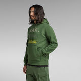 G-STAR Outlet Triple Raw. Hoodie Green