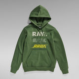 G-STAR Outlet Triple Raw. Hoodie Green
