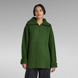 G-STAR Outlet Skipper Loose Knitted Sweater Green