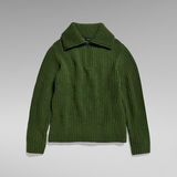 G-STAR Outlet Skipper Loose Knitted Sweater Green