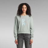 G-STAR Outlet Graphic Raw Crew Sweater Light blue