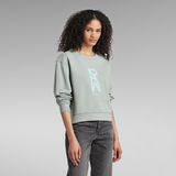 G-STAR Outlet Graphic Raw Crew Sweater Light blue