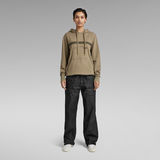 G-STAR Outlet Unisex Tape Hooded Sweater Green