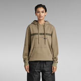 G-STAR Outlet Unisex Tape Hooded Sweater Green