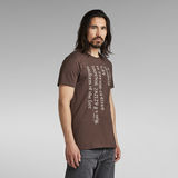 G-STAR Outlet Lower Case Text T-Shirt Medium blue