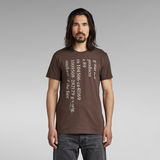 G-STAR Outlet Lower Case Text T-Shirt Medium blue