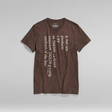 G-STAR Outlet Lower Case Text T-Shirt Medium blue