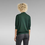 G-STAR Outlet Core Mock Neck Knitted Sweater Green