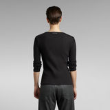 G-STAR Outlet Crespo Rib Slim Top Black