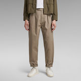 G-STAR Outlet Unisex Pleated Relaxed Chino Beige