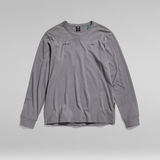 G-STAR Outlet Back Double Logo Tape T-Shirt Grey