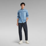 G-STAR Outlet Pantalones Unisex Plisado Chino Relaxed Azul oscuro