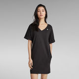 G-STAR Outlet Loose Dress V-Neck Black