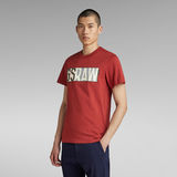 G-STAR Outlet GS RAW Denim Logo T-Shirt Red