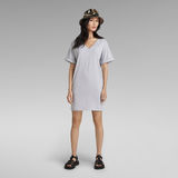 G-STAR Outlet Loose Dress V-Neck Multi color