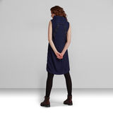 G-STAR Outlet Vestido Millery Mock Azul oscuro