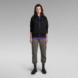 G-STAR Outlet Premium Core 2.1 Hooded Zip Thru Sweater Black