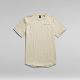 G-STAR Outlet Lash Back Text T-Shirt Beige